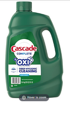 Cascade Complete Gel and Oxi Dishwasher Detergent, 125 fl. oz.