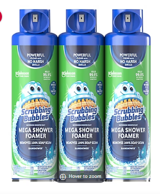 Scrubbing Bubbles Mega Shower Cleaner, 3 pk./20 oz.