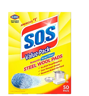 S.O.S. Steel Wool Soap Pads, 50 Ct