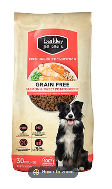 Berkley Jensen Grain Free Salmon and Sweet Potato Dry Dog Food, 30 lbs.