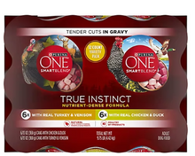 Purina ONE True Instinct Paquete variado de alimento para perros, 12 unidades. 
