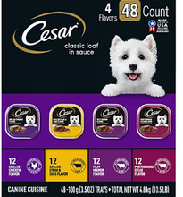 Cesar Canine Cuisine 4-Flavor Wet Dog Food Variety Pack, 48 ct.