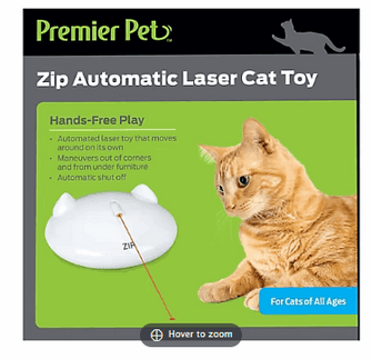 Premier Pet Zip Automatic Laser Cat Toy