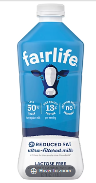 Fairlife Reduced-Fat Ultra-Filtered Lactose-Free Milk, 52 fl. oz.