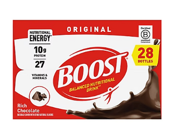 Boost Original Rich Chocolate Nutritional Shake, 28 ct./8 fl. oz.