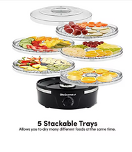 Elite Gourmet 5-Tier Digital Food Dehydrator - Black