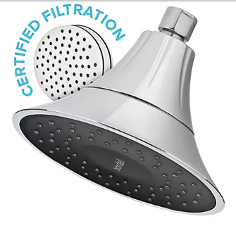 Brondell VivaSpring Filtered Showerhead with Bonus Extra Filter - Obsidian Face