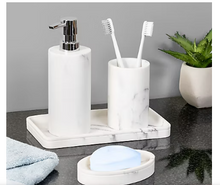 Honey-Can-Do 4-Pc. Bath Accessory Set - Marble