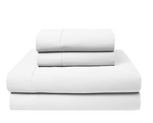 Supreme Elegance 1000TC CVC Satin 6 Pc. King Size Sheet Set - White