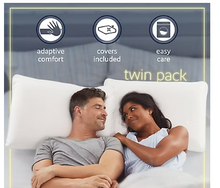 Comfort Revolution Memory Foam Pillows - Twin Pack