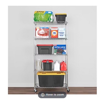 SafeRacks 18" x 36" x 72" 5-Tier Wire Shelving