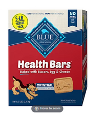 Blue Buffalo Health Bars Natural Crunchy Dog Treats Biscuits, Bacon, Egg & Cheese, 5 lbs.