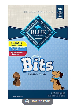 Blue Buffalo Blue Bits Natural Dog Treats, 2 pk.