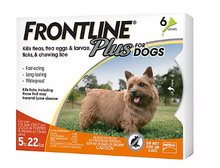Frontline Plus for Small Dogs, 6 Month, 3 ct./0.091 fl. oz.
