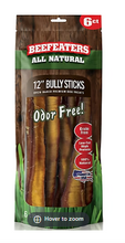 Beefeaters No Odor Natural Bully Sticks, 6 ct.