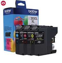 Brother Genuine LC2033PKS Color Standard-Yield Ink Cartridges, 3 pk.