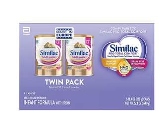 Similac Total Comfort Imported Easy-to-Digest Infant Formula Powder, 2 pk./28.9 oz.