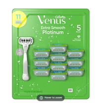 Gillette Venus Platinum Extra Smooth Women's Razor with 11 Refills