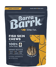 The Better Fish Barra Barrk Fish Skin Chews, 10 oz.