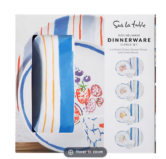 Sur La Table 12-Pc. Melamine Dinnerware Set