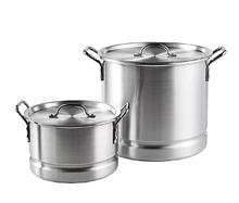 IMUSA 2-Piece Tamales Steamer Set, 32 qt./10 qt. - Silver