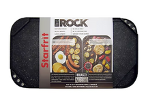 Starfrit The Rock 19.5" x 11" Reversible Grill and Griddle - Black