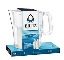 Brita Large 10 Cup Wave BPA Free Water Pitcher with 2 Filters