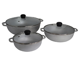 Imusa Cast Aluminum Caldero Set, 3 pc.