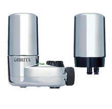 Brita Faucet Mount System with Filter Change Reminder and 2 Replacement Filters - Chrome