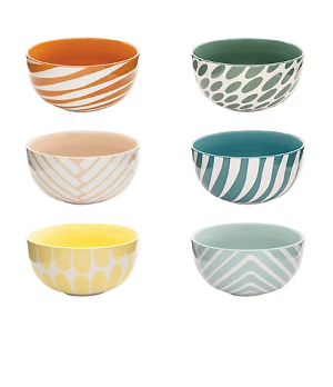 Mix and Match Multi Purpose Dining Bowl Set, 6-Pc.