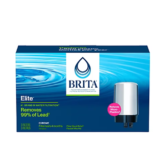 Brita Faucet Mount System Replacement Filter - Chrome, 3 ct.