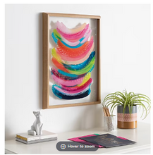 Kate and Laurel Blake Bright Abstract Framed Printed Glass Art By Jessi Raulet