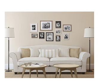 Kate and Laurel Bordeaux Gallery Set of 10 Wall Kit - Assorted