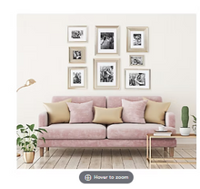 Kate and Laurel Odessa Gallery Wall 8 Piece Frame Set with Assorted Size Frames - Champagne Gold