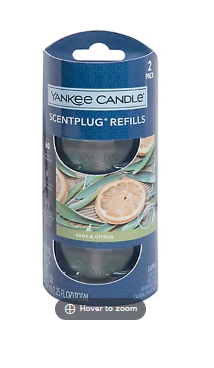 Yankee Candle Plug Refill Set, 2 pc. - Sage and Citrus Scent