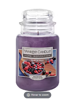 Yankee Candle Home Inspirations Berry and Cedar Candle, 19 oz.