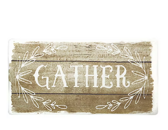 Nicole Miller Anti-Fatigue Kitchen Mat - "Gather" Print