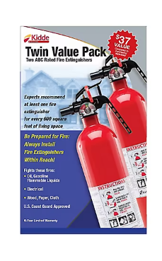 Kidde Multipurpose Fire Extinguishers, 2 pk. - Red