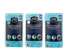 Berkley Jensen Multi-Purpose Microfiber Cleaning Towels, 50 pk.