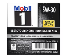 Mobil 1 Advanced Full Synthetic Motor Oil 5W-30, 6 pk./1 qt.