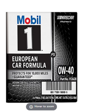 Mobil 1 FS European Car Formula Full Synthetic Motor Oil 0W-40, 6 pk./1 qt.