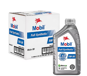 Mobil Full Synthetic Motor Oil 5W-30, 6 pk./1 qt.