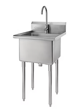 Trinity Stainless Steel Utility Sink, NSF, with Faucet