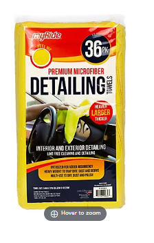 MyRide Premium Multi-Purpose Cleaning & Detailing Towels, 36 pk.