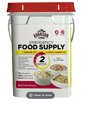Augason Farms Emergency Food Supply Kit, 2 Weeks, 1 Person