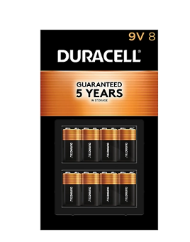 Duracell Coppertop 9V Battery, 8 ct.