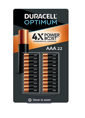 Duracell Optimum Alkaline AAA Batteries, 22 ct.
