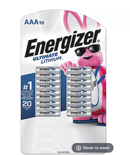 Energizer Ultimate Lithium AAA Batteries, Triple A Batteries, 18 ct.