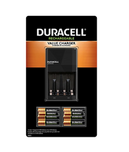 Duracell Rechargeable Value Charger with 6AA and 2 AAA NiMH Batteries