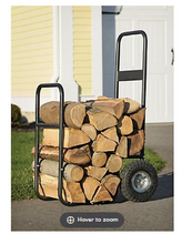 ShelterLogic Haul-It Wood Mover Rolling Firewood Cart
